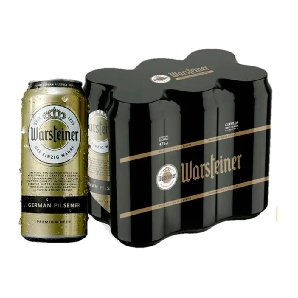 Cerveza Warsteiner Six Pack 6u 473 Cc Arjosimarprod