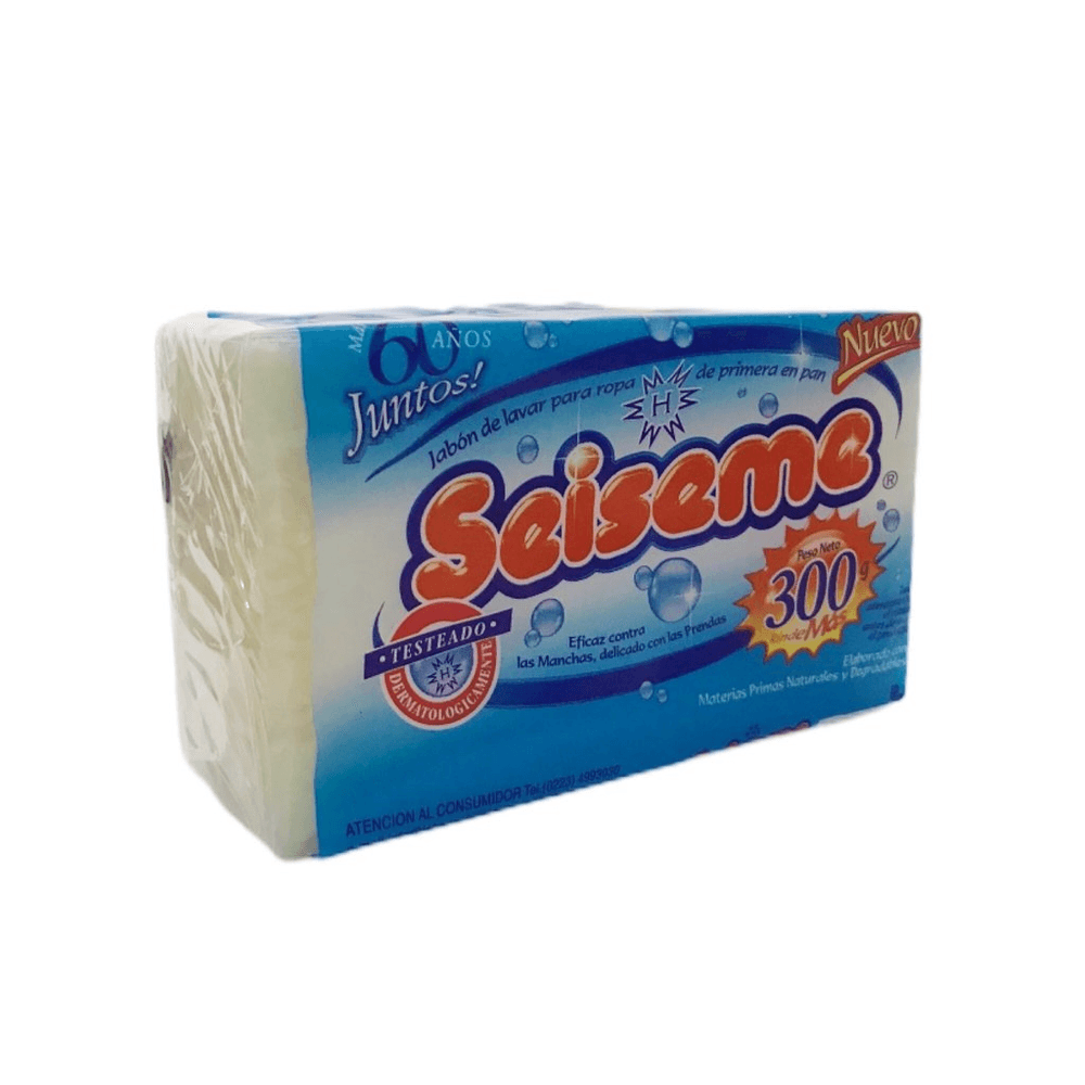 Jabon en Pan Seiseme 300 gr - arjosimarprod jabon en pan odex azul