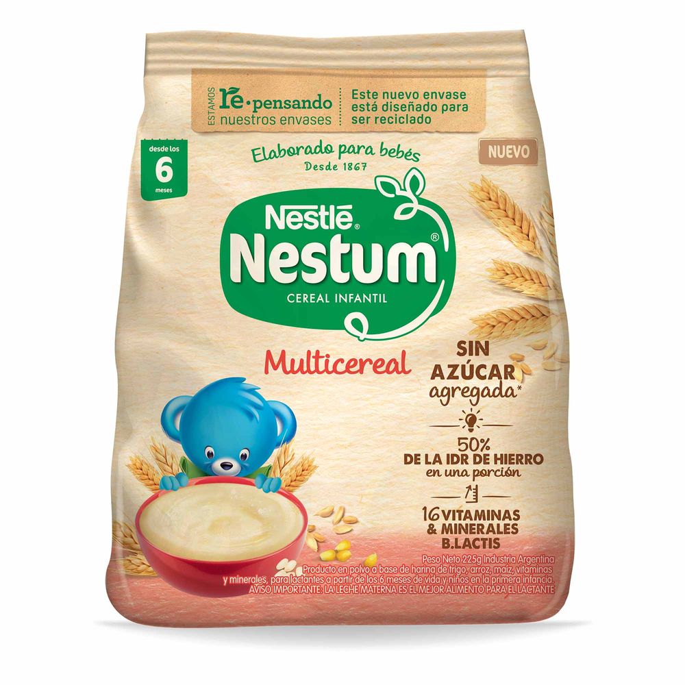 Cereal Infantil Multicereal Sin Azucar Nestum 225 Gr - Arjosimarprod