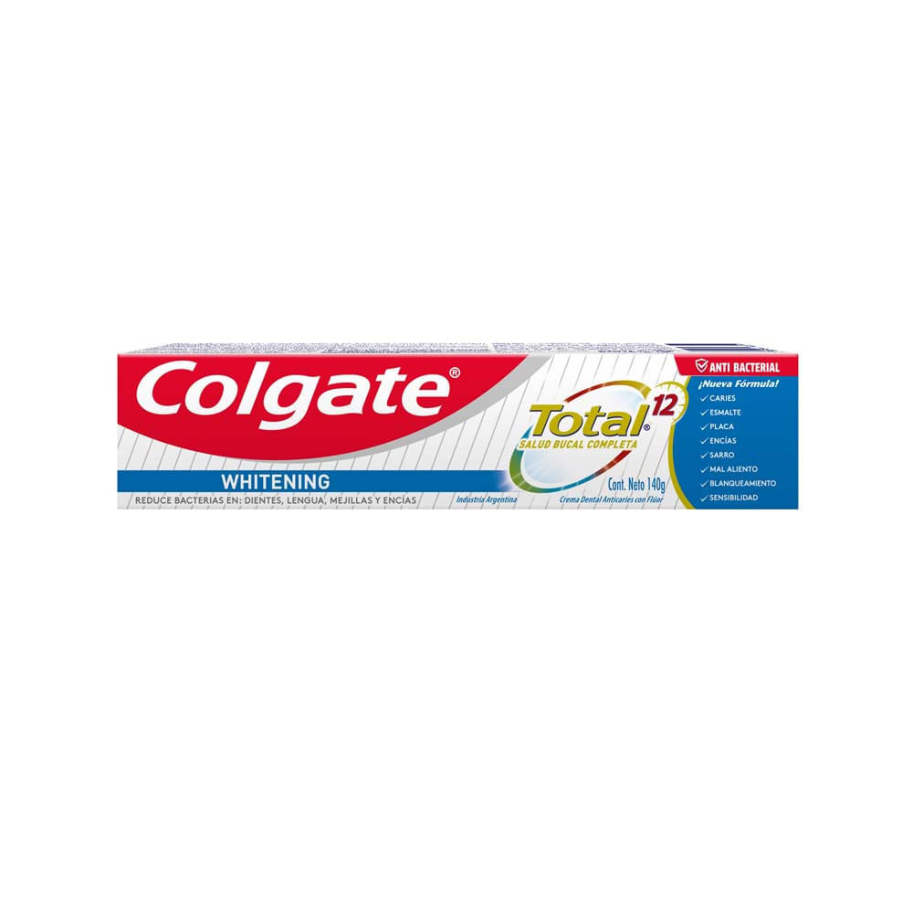 Gel Dental Total 12 Blanqueador Colgate 140 gr - arjosimarprod