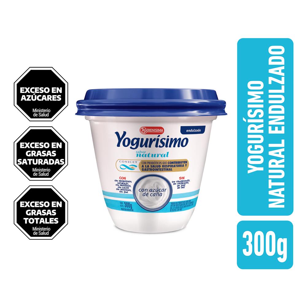 Yogur Natural con Azucar Big Pots Yogurisimo 300 gr - arjosimarprod