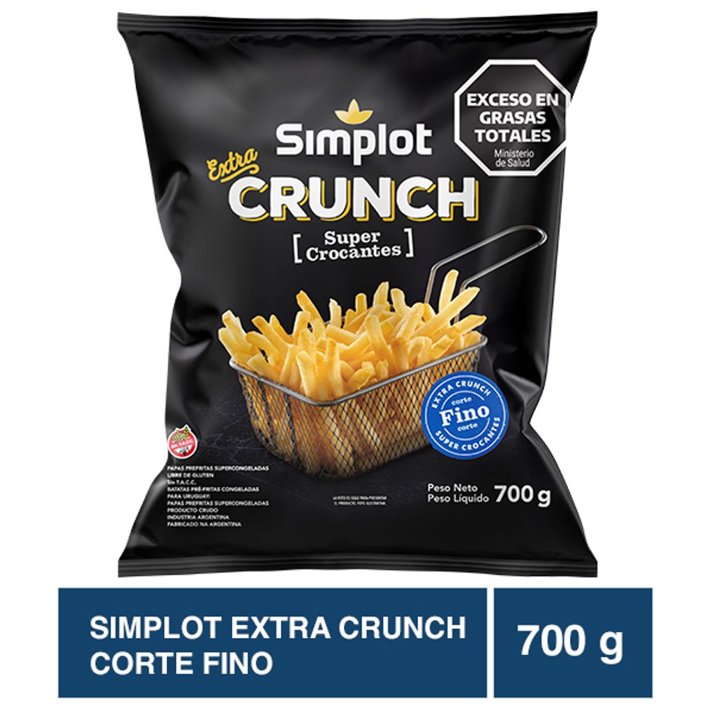 Papas Fritas Extra Crunch Finas Simplot 700 gr - arjosimarprod